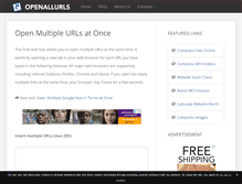 Tablet Screenshot of openallurls.com